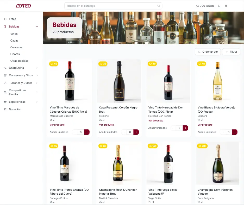 Plataforma Loteo en acción